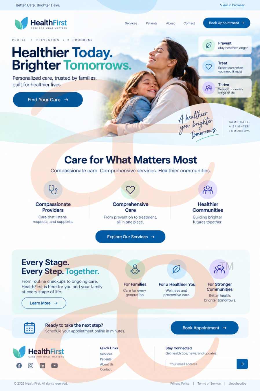 Preview image for Health Care Email Campaign Template