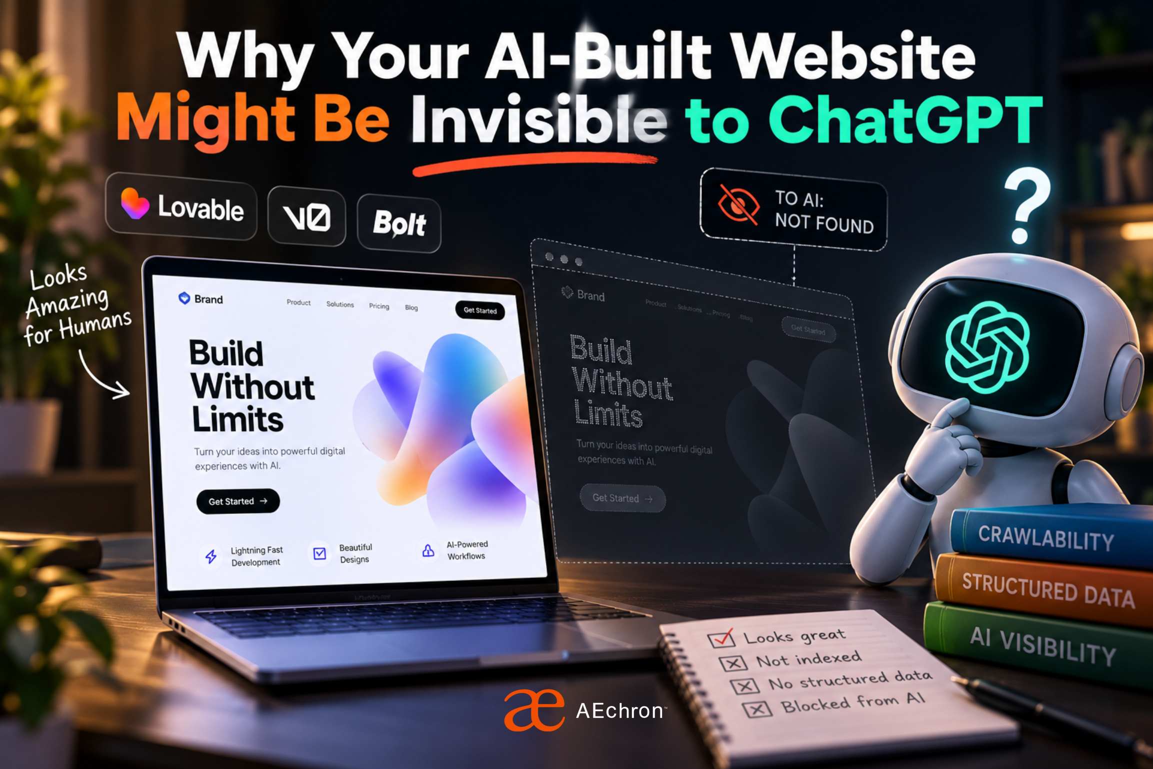 Why Your AI Built Website Might Be Invisible To ChatGPT advertising creative