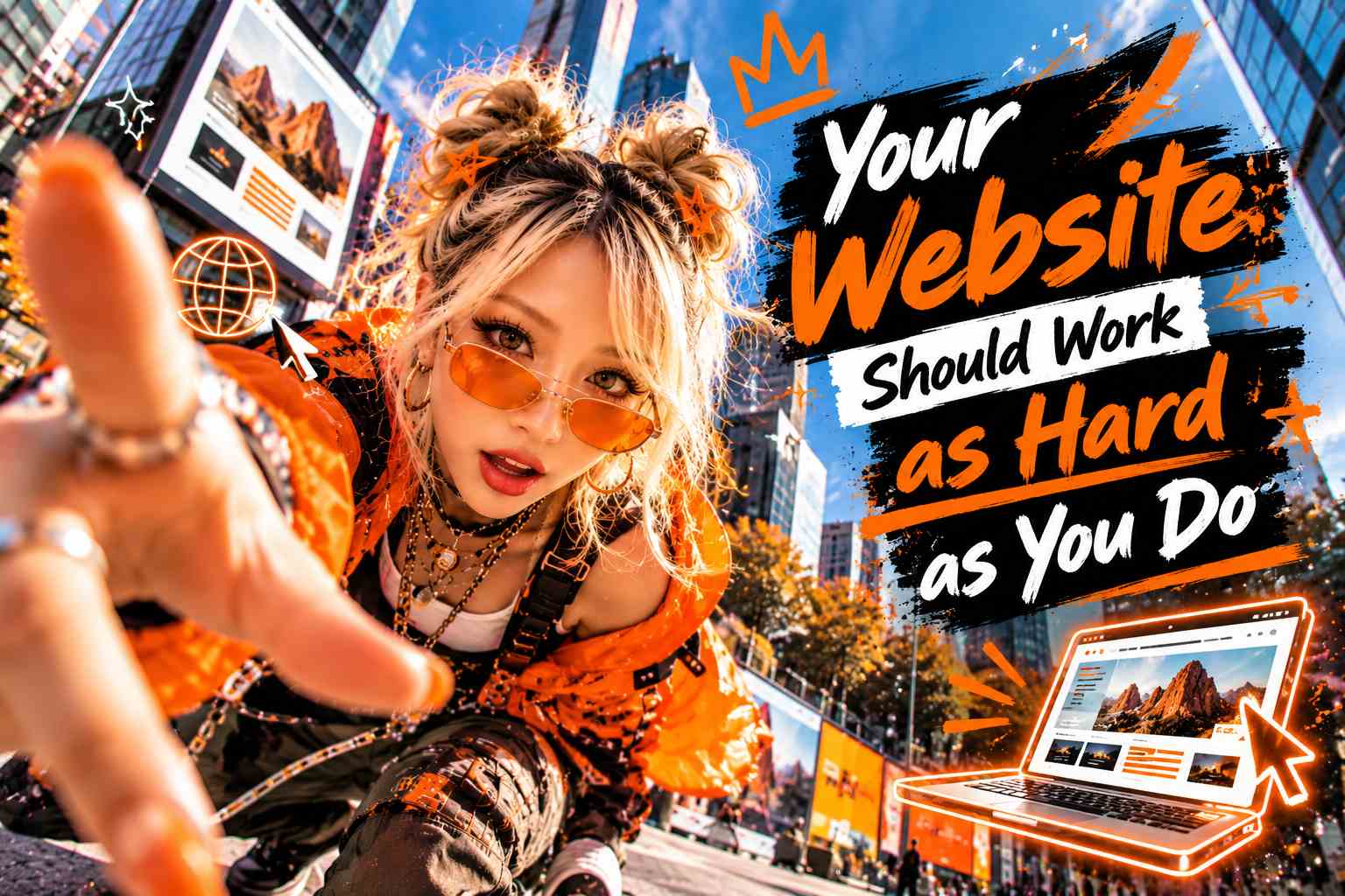 Your Website Should Work Hard advertising creative